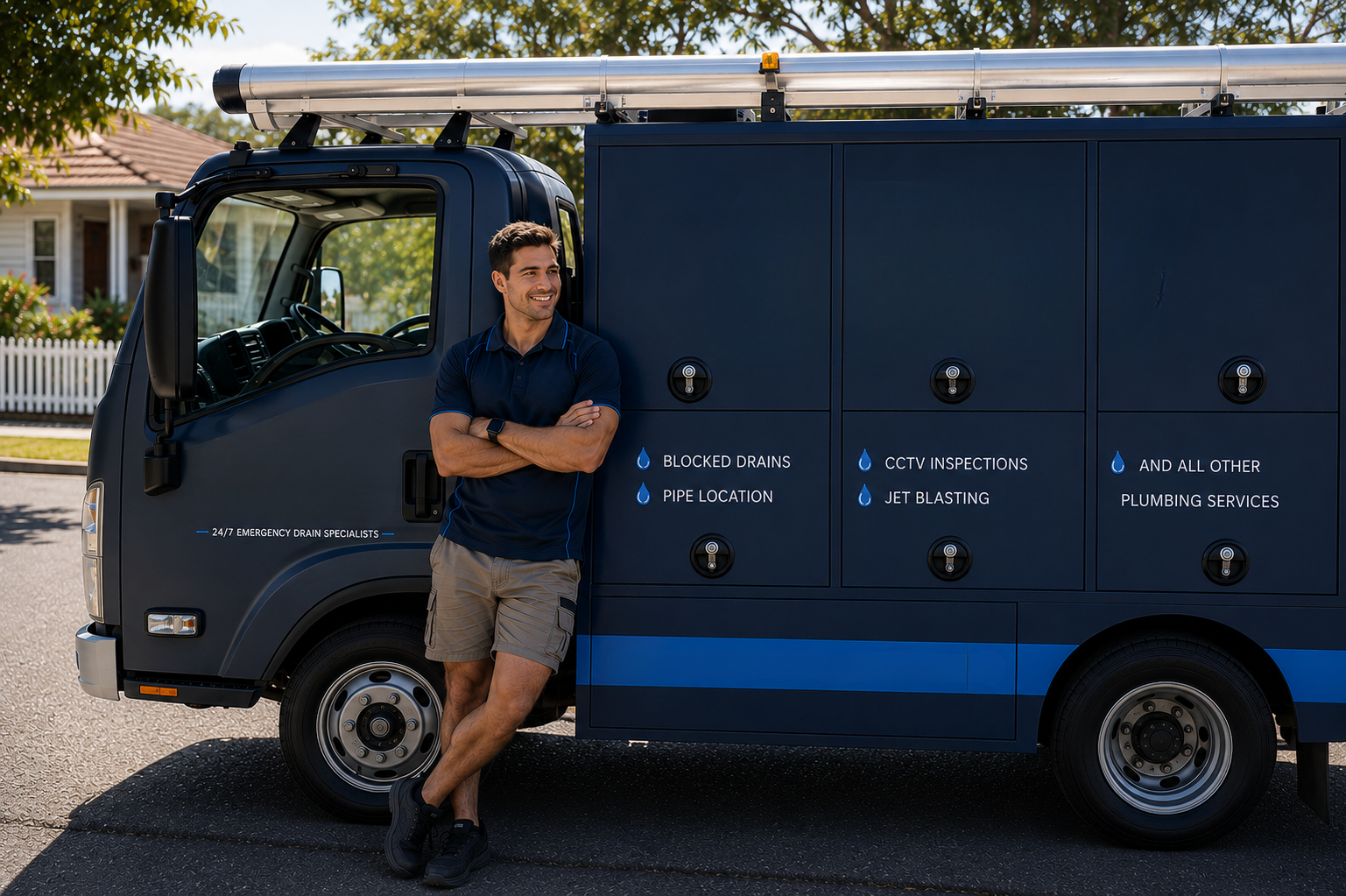 Plumber with Glenmore Park Blocked Drains van